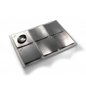 Seder Plate with Stainless Steel Square Dishes Laura Cowan Seder Plates