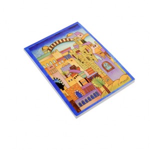 Soft Cover Notepad with a Scene of Jerusalem by Yair Emanuel Jewish Home