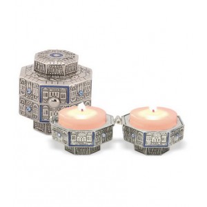 Octagon Travel Candlesticks Candle Holders