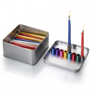 Travel Box Menorah by Laura Cowan Menorahs & Hanukkah Candles