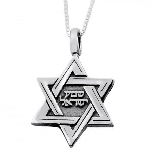 Micro Book of Psalms 925 Sterling Silver Star of David Necklace Jewish Necklaces