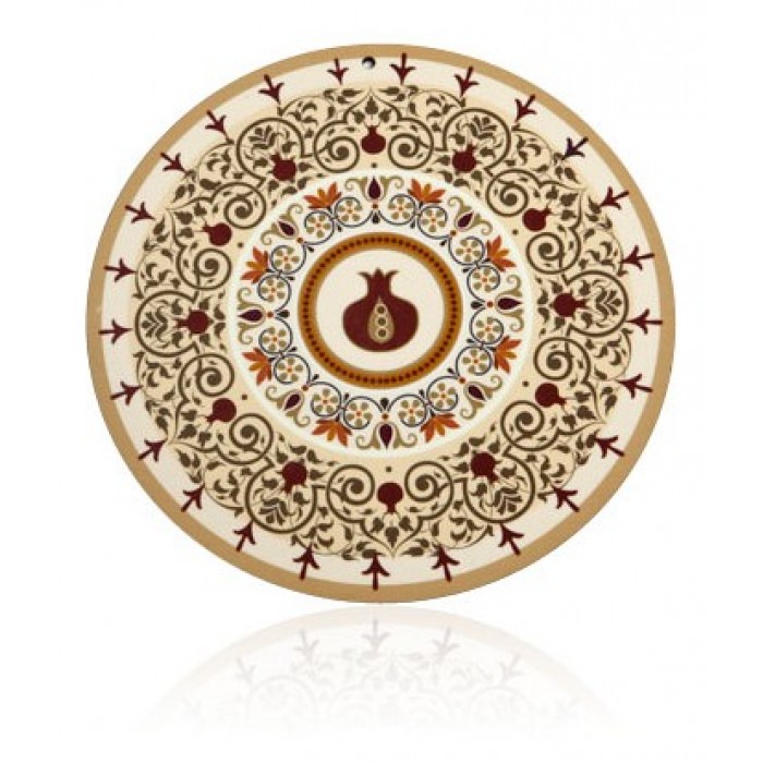 Pomegranate Centered and Detailed Circle Wall Hanging