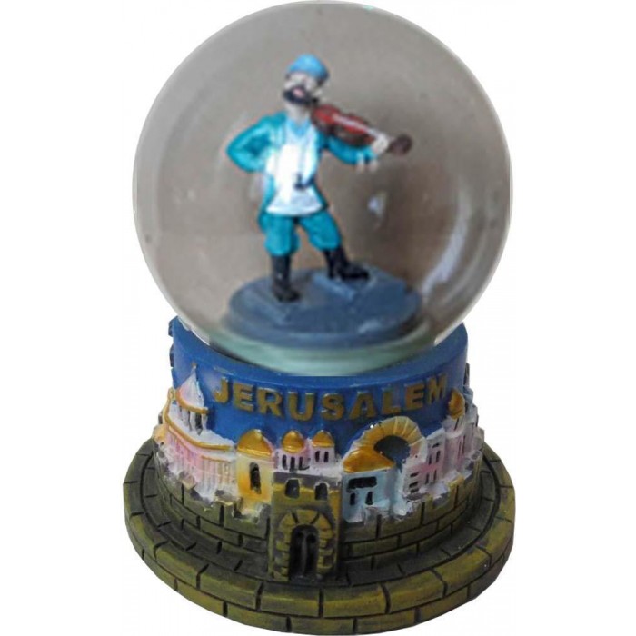 Colorful Snow Globe with Violinist