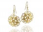 Rafael Jewelry Designer 14k Yellow Gold Flower Earrings