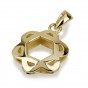 3D Reversible Bubble Star of David Pendant in 14k Yellow Gold by Ben Jewelry
