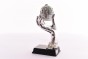 Hand Holding Jerusalem Ball Figurine in Silver-Plating