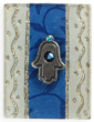 Match Box with Hamsa and Blue Leaves