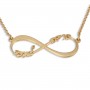 24K Gold Plated Infinity Necklace with Names