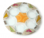 Glass Seder Plate with Fun Pattern 