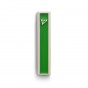 Concrete Mezuzah with Green Polymer and Hebrew Letter Shin by ceMMent