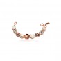 24K Red Gold Plated Amaro Bracelet with Pearls