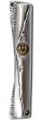Mezuzah Cover with Scroll-like Wrapping, Speckled Pattern and Brass Shin