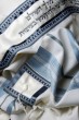 Classic Tallit with Light Blue by Galilee Silks