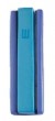 Yair Emanuel Blue and Turquoise Anodized Aluminum Mezuzah with Two Parts