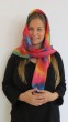 Silk Scarf with Multi-Colored Streaks by Galilee Silks
