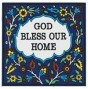 Armenian Ceramic Square Tile with Blessing for the Home