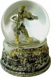 Snow Globe with Violinist in Silver-Plating