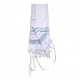 Light Blue and Silver Acrylic Tallit